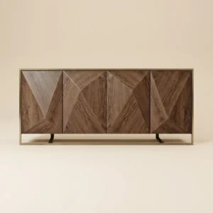 buffet bas en bois noyer sur mesure — zinestudio