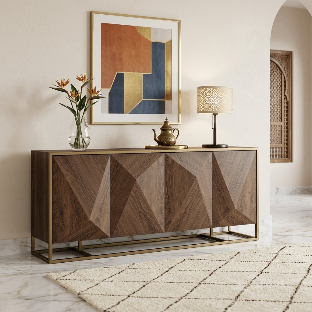 buffet bas en bois noyer sur mesure — zinestudio buffet bas en bois noyer sur mesure — zinestudio